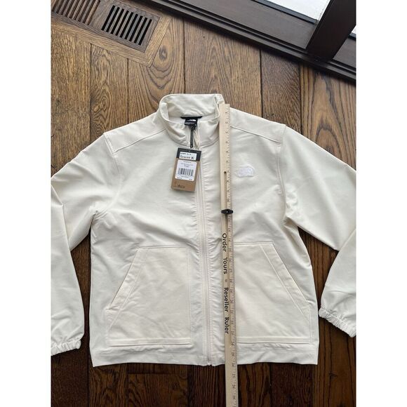 The North Face Women's XL Full-Zip Willow Stretch Jacket White Dune NEW - Picture 4 of 6